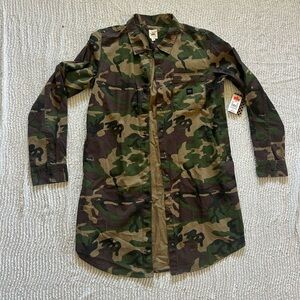 Vans Camo Trench Coast NWT Size XL Assembly Dress (missing Snap Button)